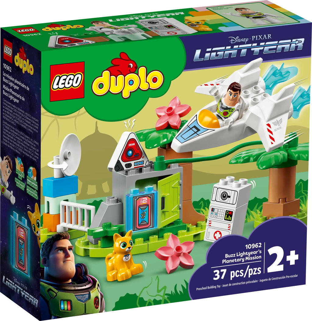 LEGO DUPLO Disney and Pixar Buzz Lightyear’s Planetary Mission 10962, Space Toys Toddlers, Boys & Girls 2 Plus Years Old with Spaceship & Robot Figure