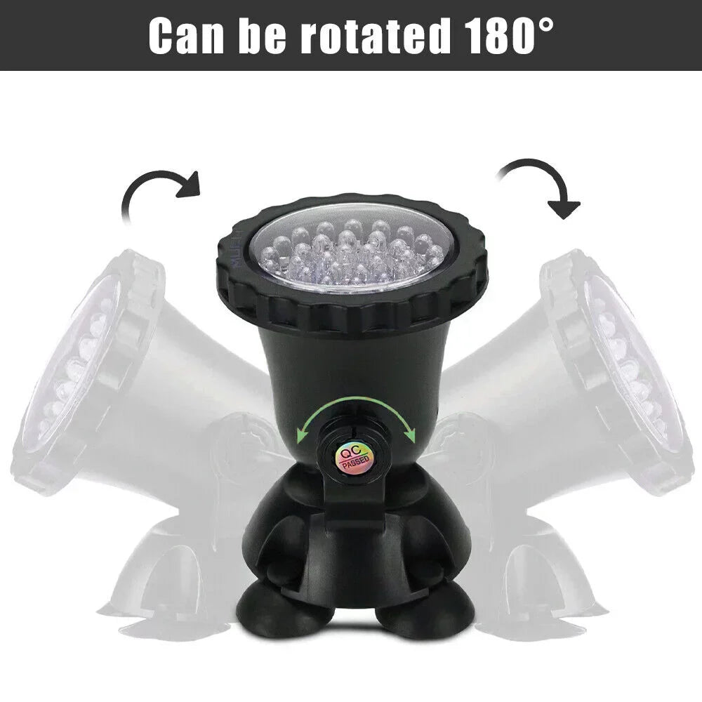 LED Pond Light, Submersible LED Lights RGB Underwater Lights Color Changing Spotlight Outdoor Remote Control IP68 Waterproof Fish Tank Lights Fountain Lights Aquarium Tank Pool