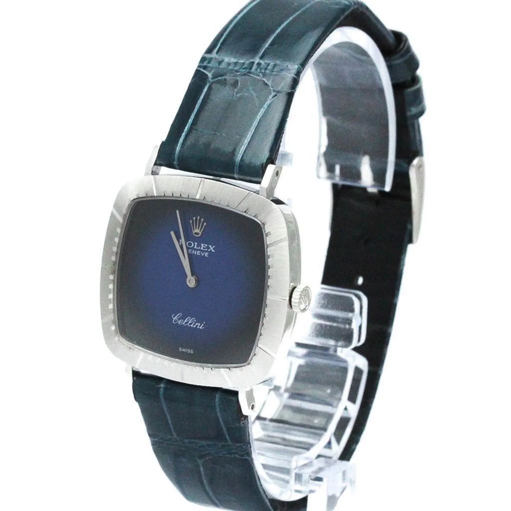 Pre-Owned Vintage ROLEX Cellini 4084 18K White Gold Hand-Winding Mens Watch BF567340 (Good)