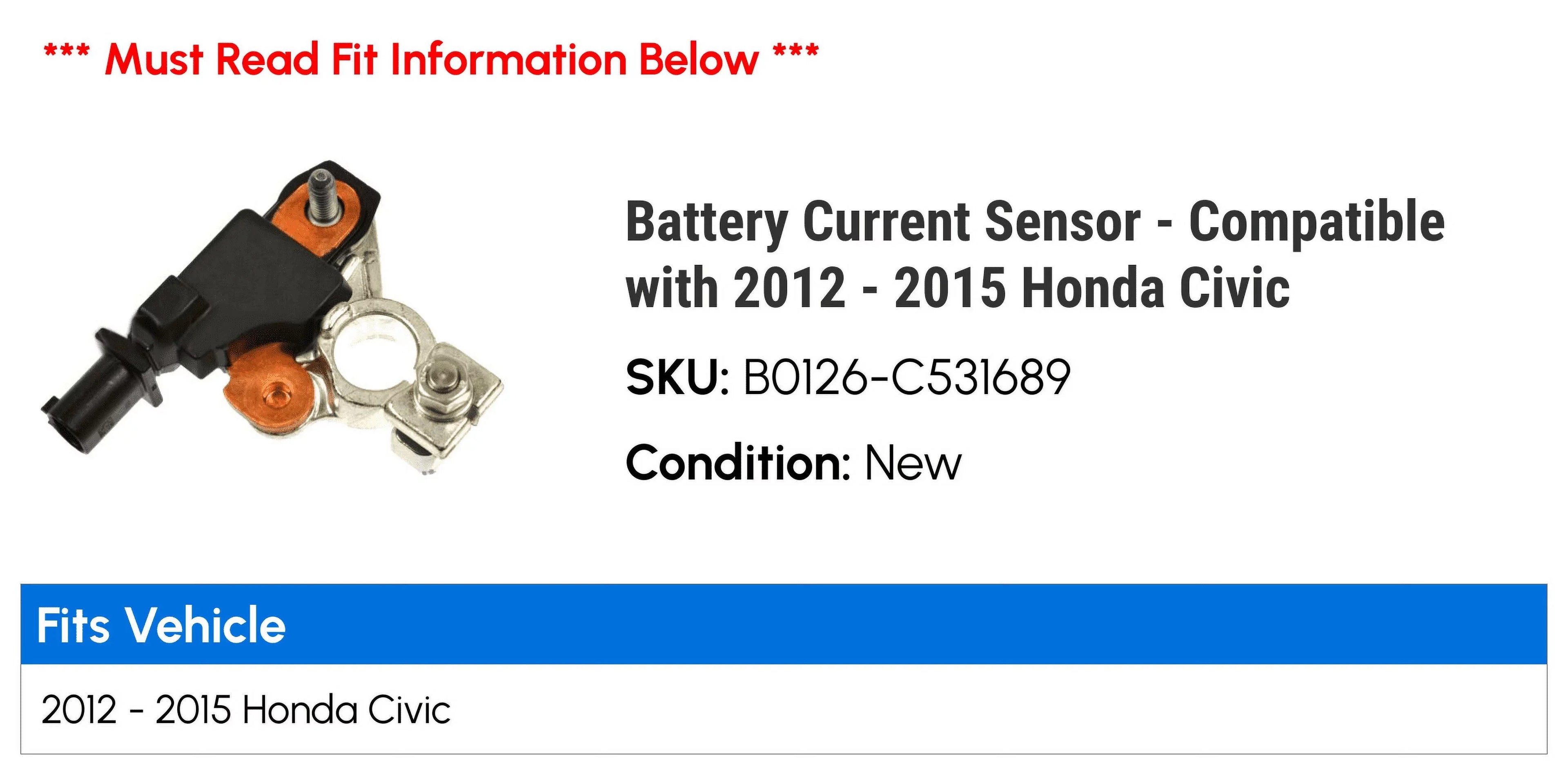 Battery Current Sensor - with 2012 - 2015 Honda Civic 2013 2014