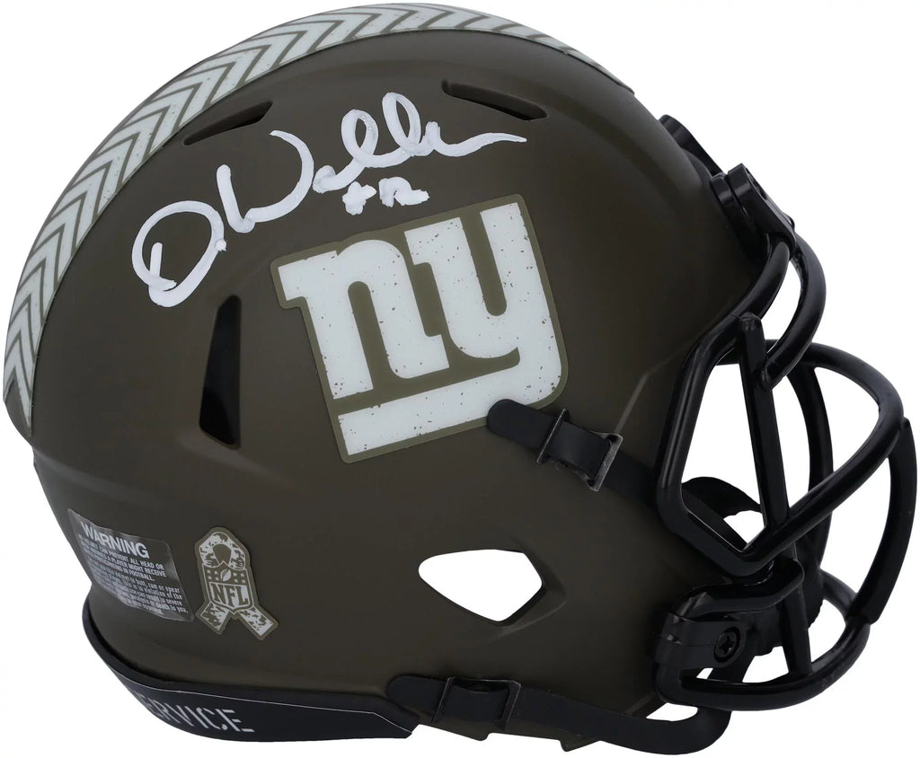 Darren Waller New York Giants Autographed Riddell 2022 Salute to Service Speed Mini Helmet - Fanatics Authentic Certified
