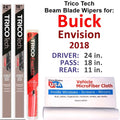 2018 Buick Envision Beam Blade Wipers (Set of 3) w/Rear Wiper