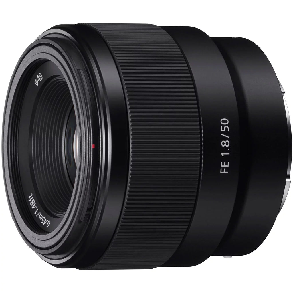 Sony a7C Mirrorless Full Frame Camera Body with Sony FE 50mm F1.8 Full-frame Lens SEL50F18F Black ILCE7C/B Bundle with Deco Gear Photography Backpack Case , Software and Accessories