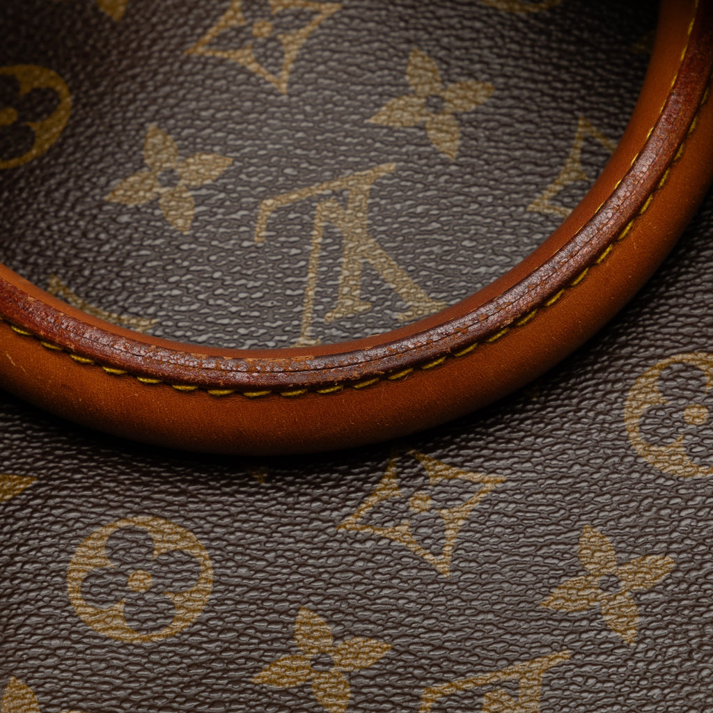 Pre-Owned Authenticated Louis Vuitton Monogram Keepall 60 Canvas Brown Travel Bag WeekenderBag Unisex (Fair)