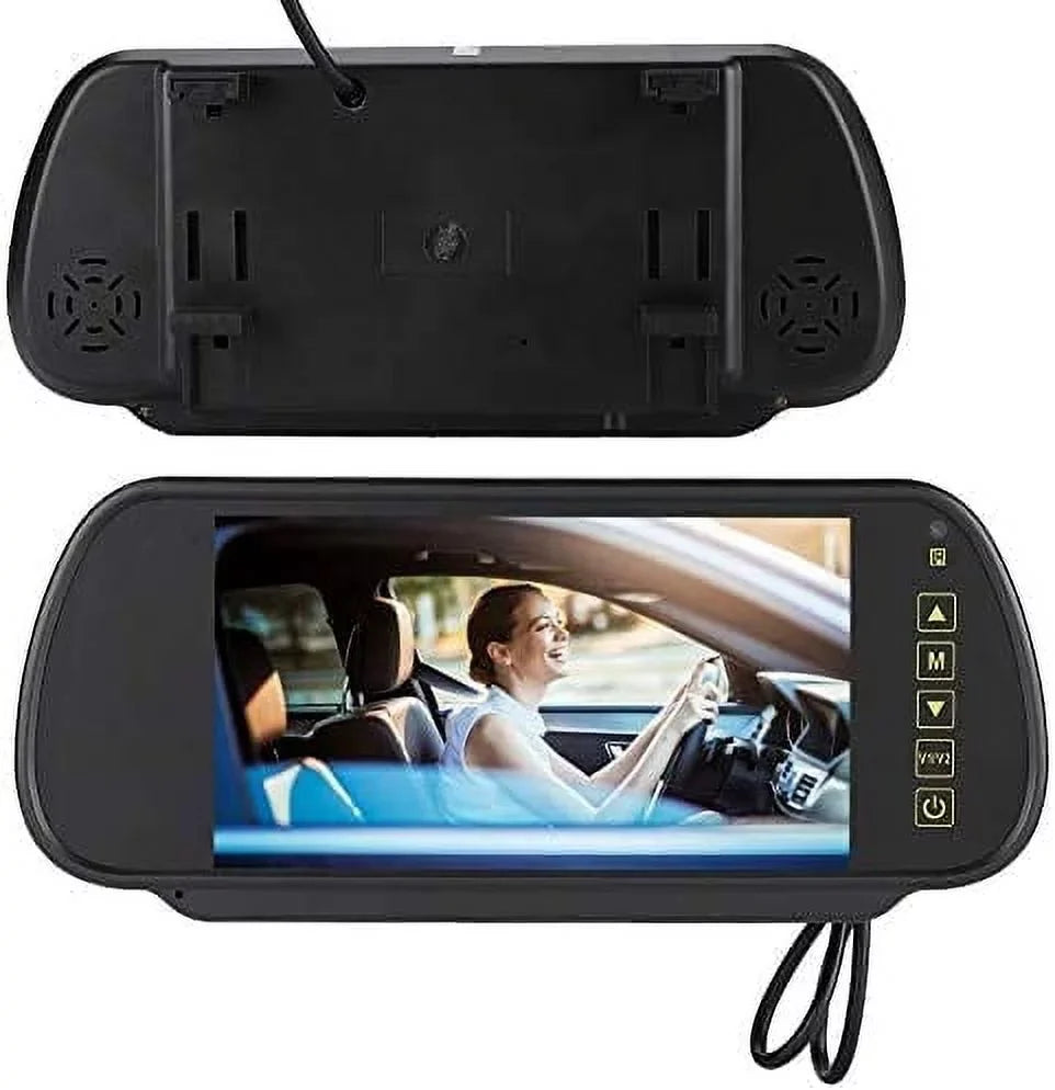 Bileeko Car Rear View Mirror 7 Inch LCD Vehicle Monitor Screen Parking