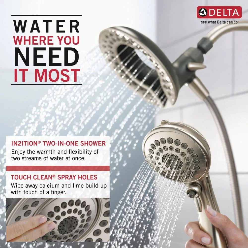 Delta Faucet In2Ition 5-Mode Massage Two-In-One Shower Head