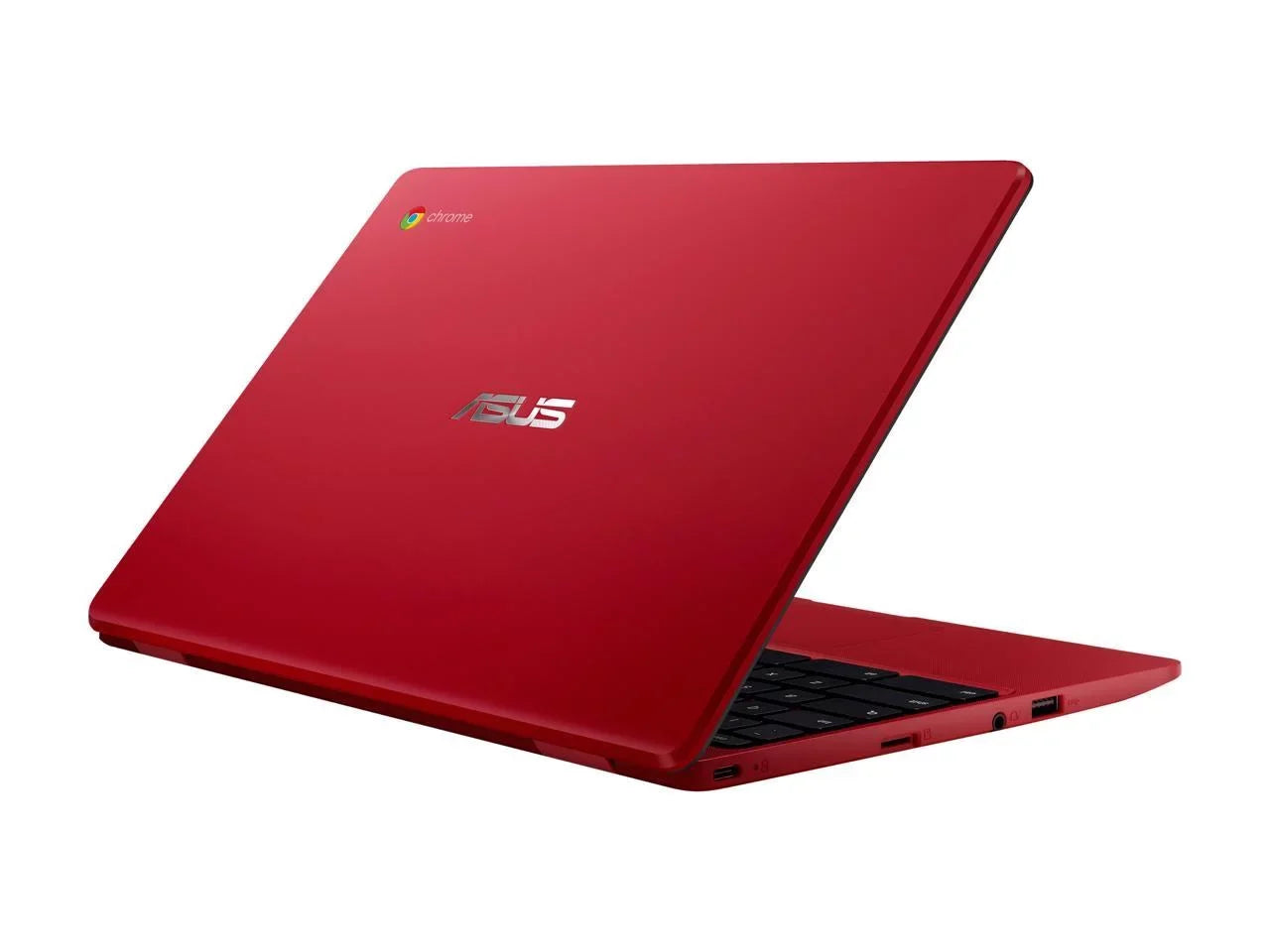 ASUS Chromebook Laptop in Red, 12, Intel Celeron, 32GB Flash Storage, 4GB RAM, C223NA-DH02-RD