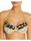Shoshanna Womens Floral Underwire Swim Top Separates
