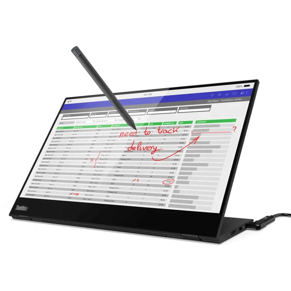 Lenovo ThinkVision M14t 14" LCD Touchscreen Monitor - 16:9 - 6 ms Extreme Mode