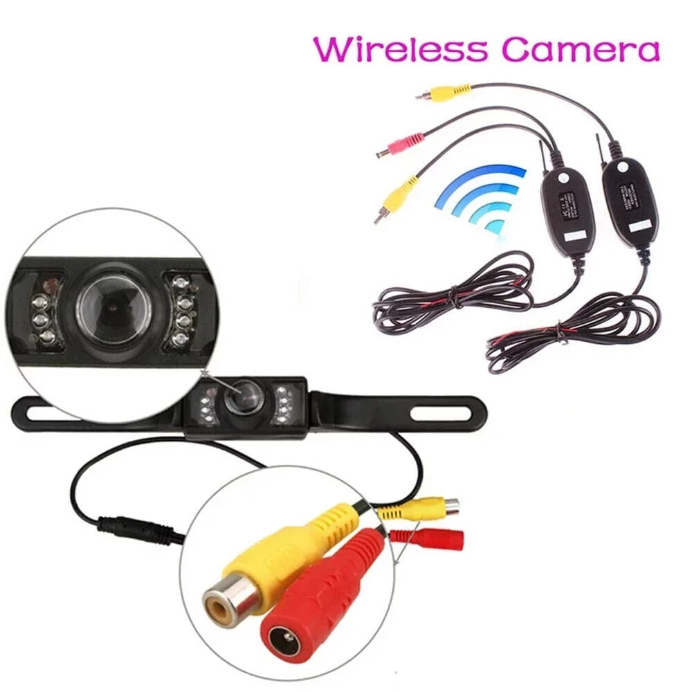MM Electronicles Backup Camera Wireless Car Rear View HD Parking System Night Vision + 5" Monitor