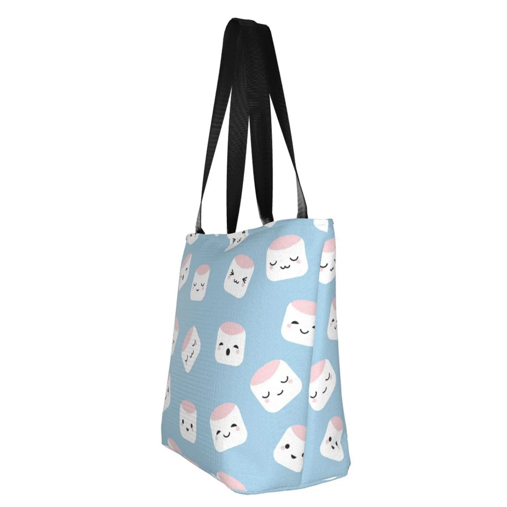 Lukts Cartoon Sushi Tote Bag,Shoulder Bag Women'S Hobos Handbags Large Capacity Shopping Bag
