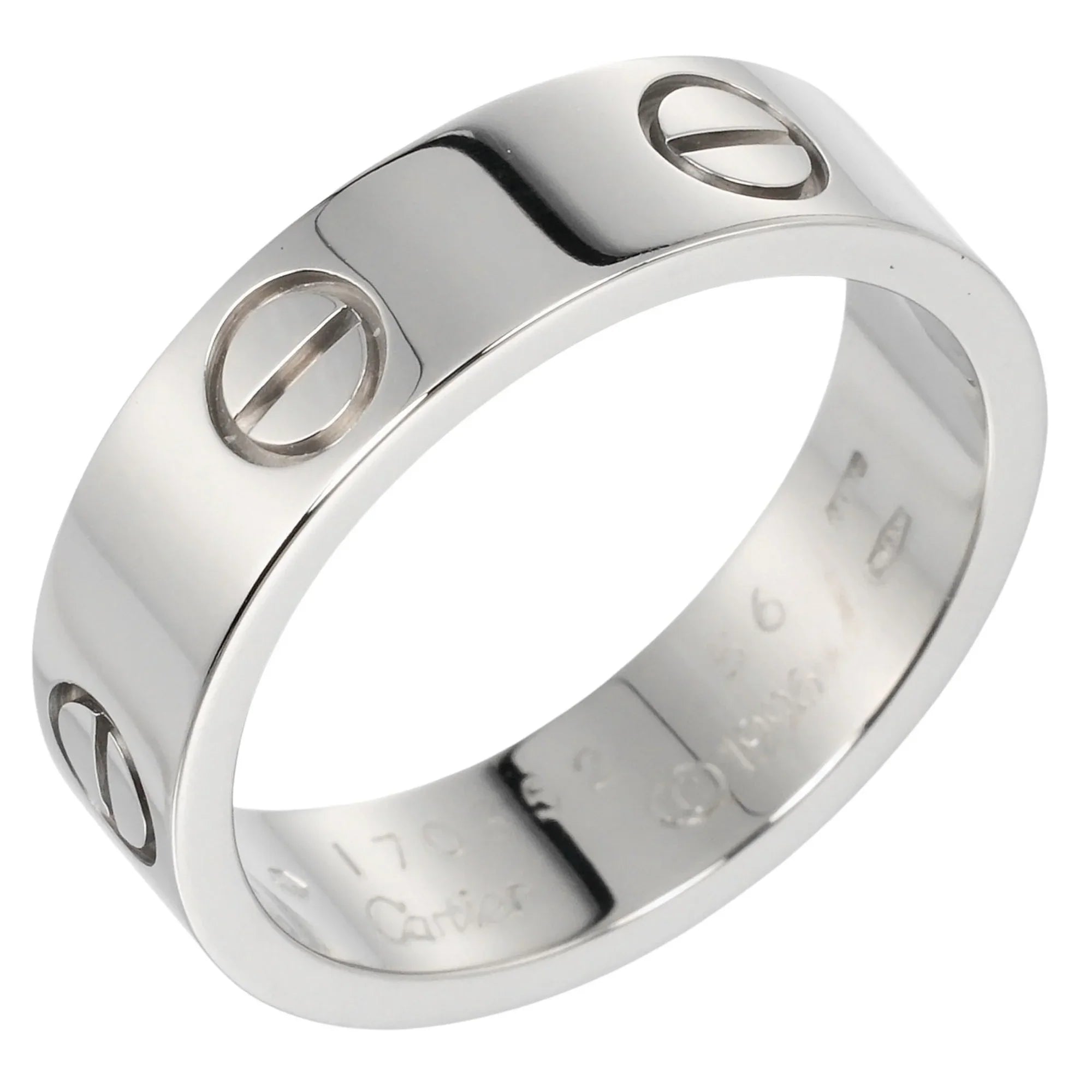 Pre-Owned Cartier CARTIER Love No. 15 Ring K18 WG White Gold Approx. 7.9g I122924022 (Good)