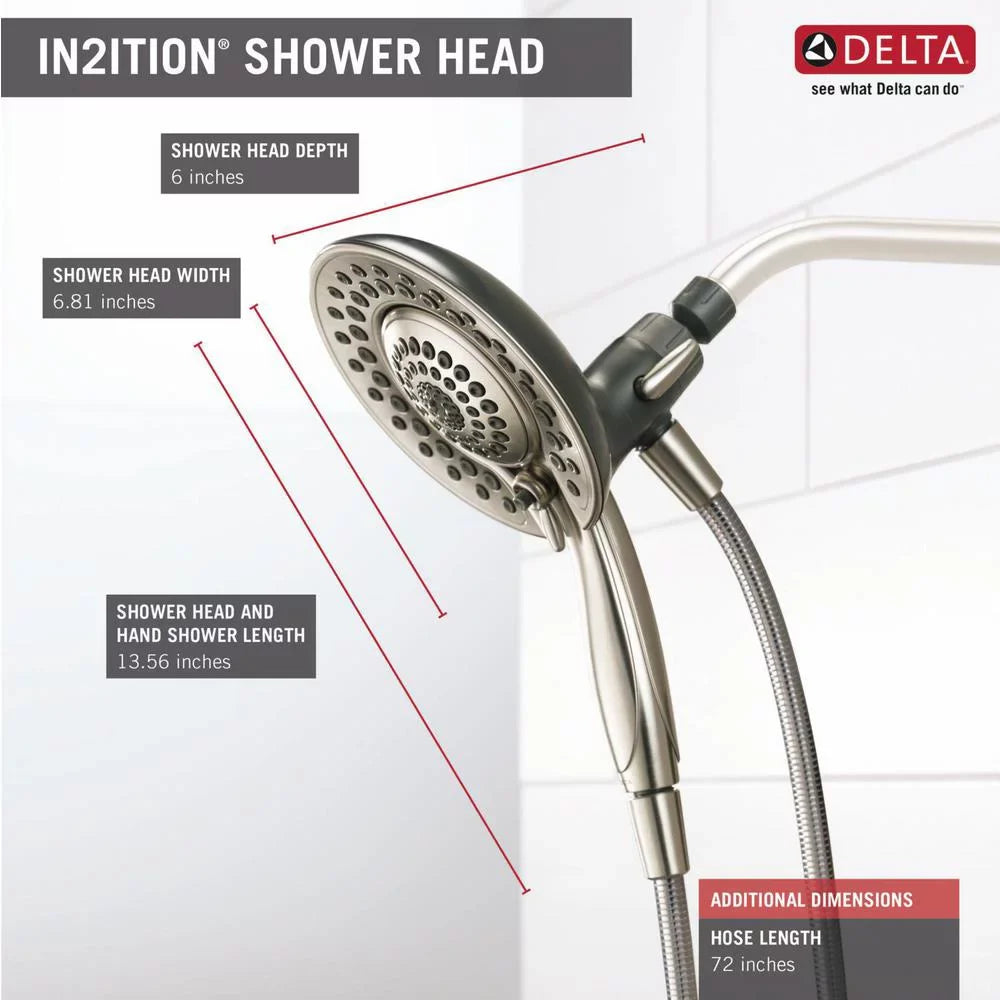 Delta Faucet In2Ition 5-Mode Massage Two-In-One Shower Head