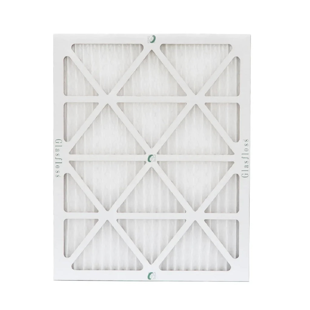 20x25x1 MERV 10 Pleated AC Furnace Air Filters by Glasfloss Industries. ( 8 Pack ) Exact Size: 19-1/2 x 24-1/2 x 7/8