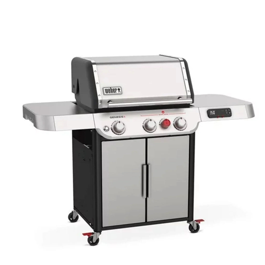 Weber Genesis Smart SX-325s 3-Burner Propane Gas Grill in Stainless Steel with Connect Smart Grilling Technology