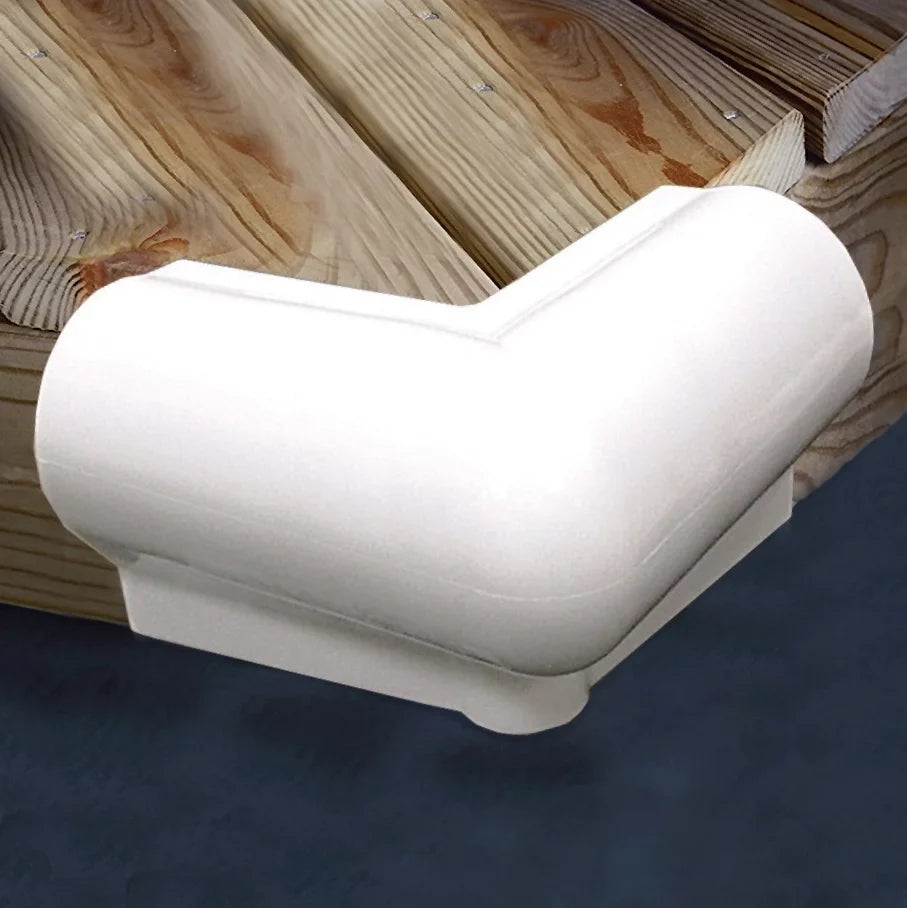 TAYLOR MADE 90º Vinyl Corner Bumper 6" x 6" White #703905