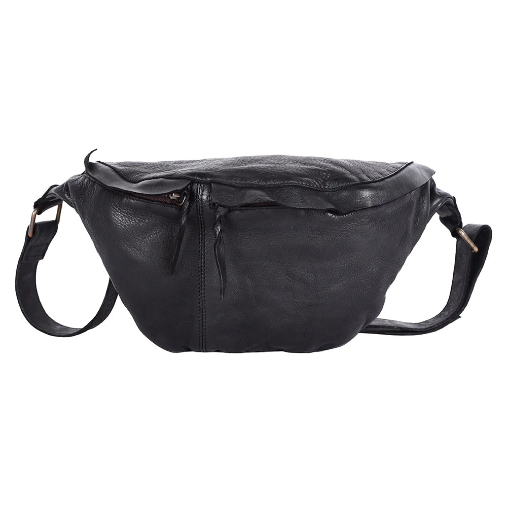 NM Never Mind Nmbgm150A Fanny Pack Vintage Handmade Genuine Cowhide Leather Women Bag Western Handbag Purse