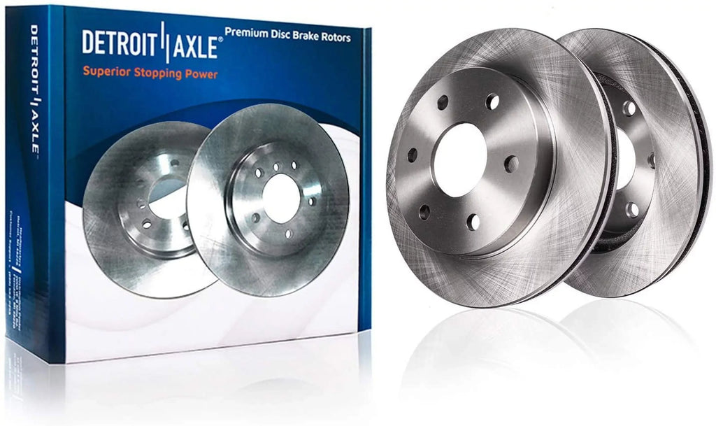 Detroit Axle - Front Brake Kit Chevy GMC Silverado Sierra Yukon XL Avalanche 1500 Tahoe Cadillac Escalade EXT ESV Disc Brake Rotors Ceramic Brakes Pads : 12" Rotor - [4-Wheel Disc Model]