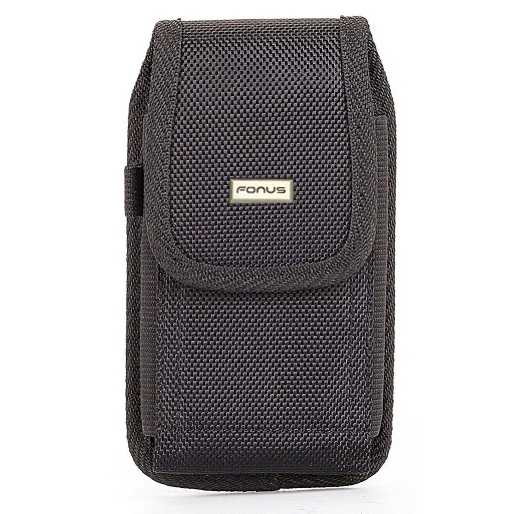 Rugged Case Belt Holster w Retractable White Type-C USB Cable Charge Sync Power Wire D1A Blackberry Motion - BLU G9, Vivo XI Plus - Coolpad Legacy - Google Pixel XL 3a XL 3 XL 2 XL