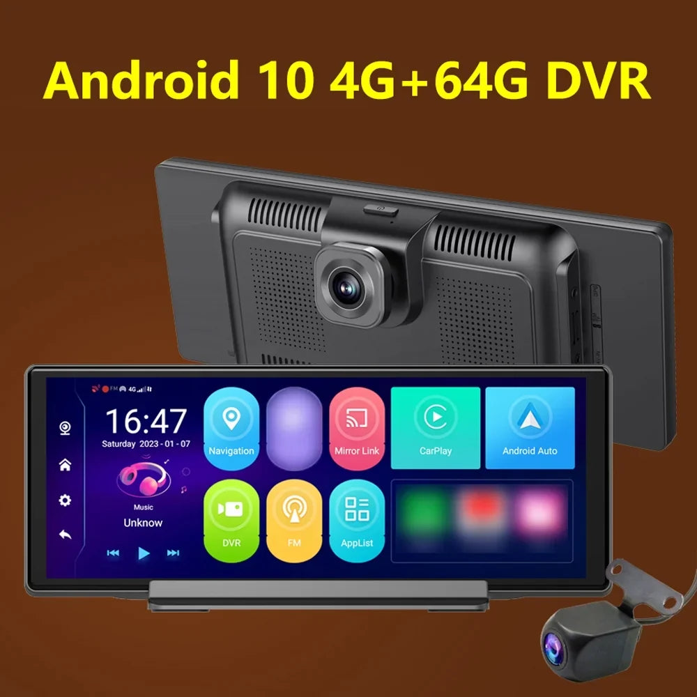 OWSOO Dual Camera Car DVR Android 10.0 GPS Navigation Dashcam Night Vision