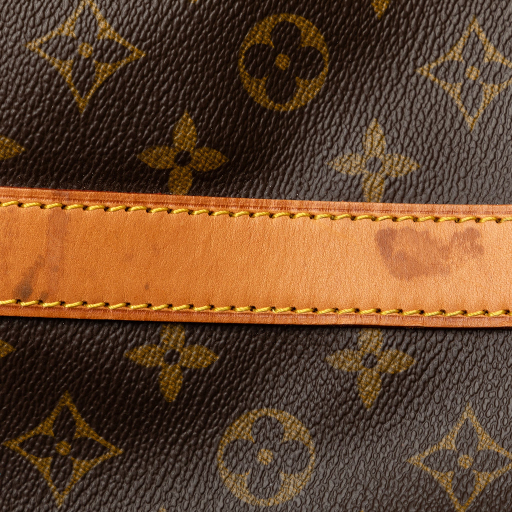 Pre-Owned Authenticated Louis Vuitton Monogram Keepall Bandouliere 60 Canvas Brown Travel Bag WeekenderBag Unisex (Good)