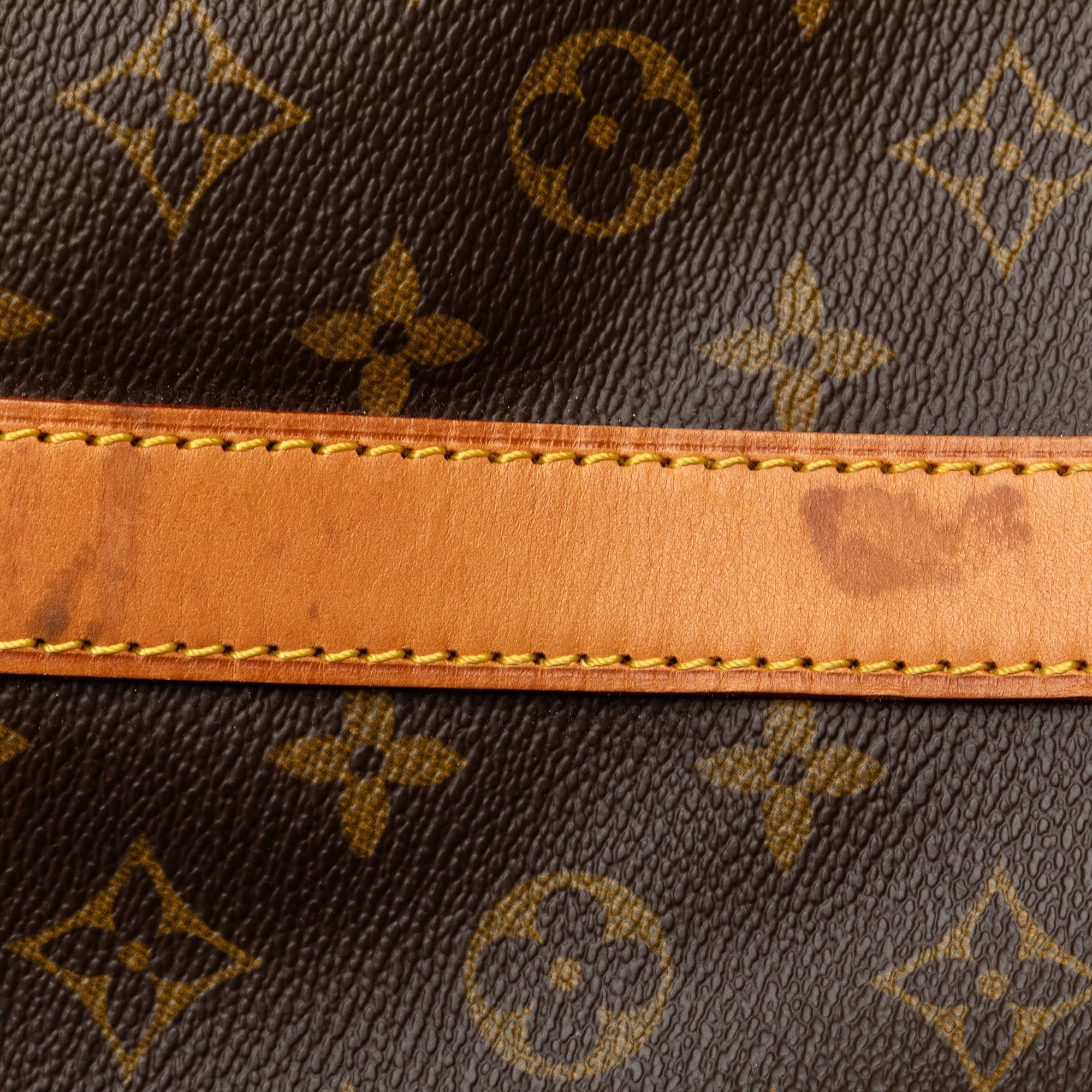 Pre-Owned Authenticated Louis Vuitton Monogram Keepall Bandouliere 60 Canvas Brown Travel Bag WeekenderBag Unisex (Good)