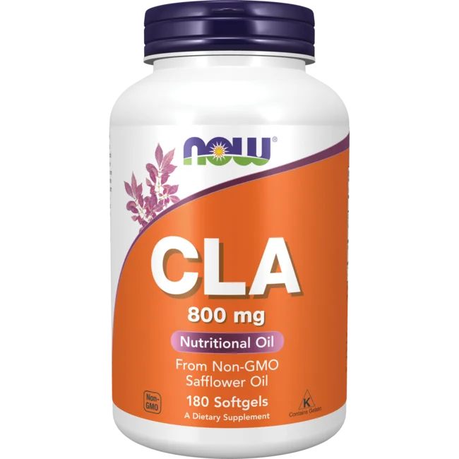 NOW Supplements, CLA (Conjugated Linoleic Acid) 800 mg, Nutritional Oil, 180 Softgels