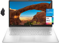 2021 Newest HP 17 Laptop, 17" HD+ Anti-Glare Screen, 11th Gen Intel Core i5-1135G7, Intel Iris Xe Graphics, 32 GB RAM, 2 TB HDD, Long Battery Life, Webcam, Mics, Win10, Silver + Oydisen Cloth