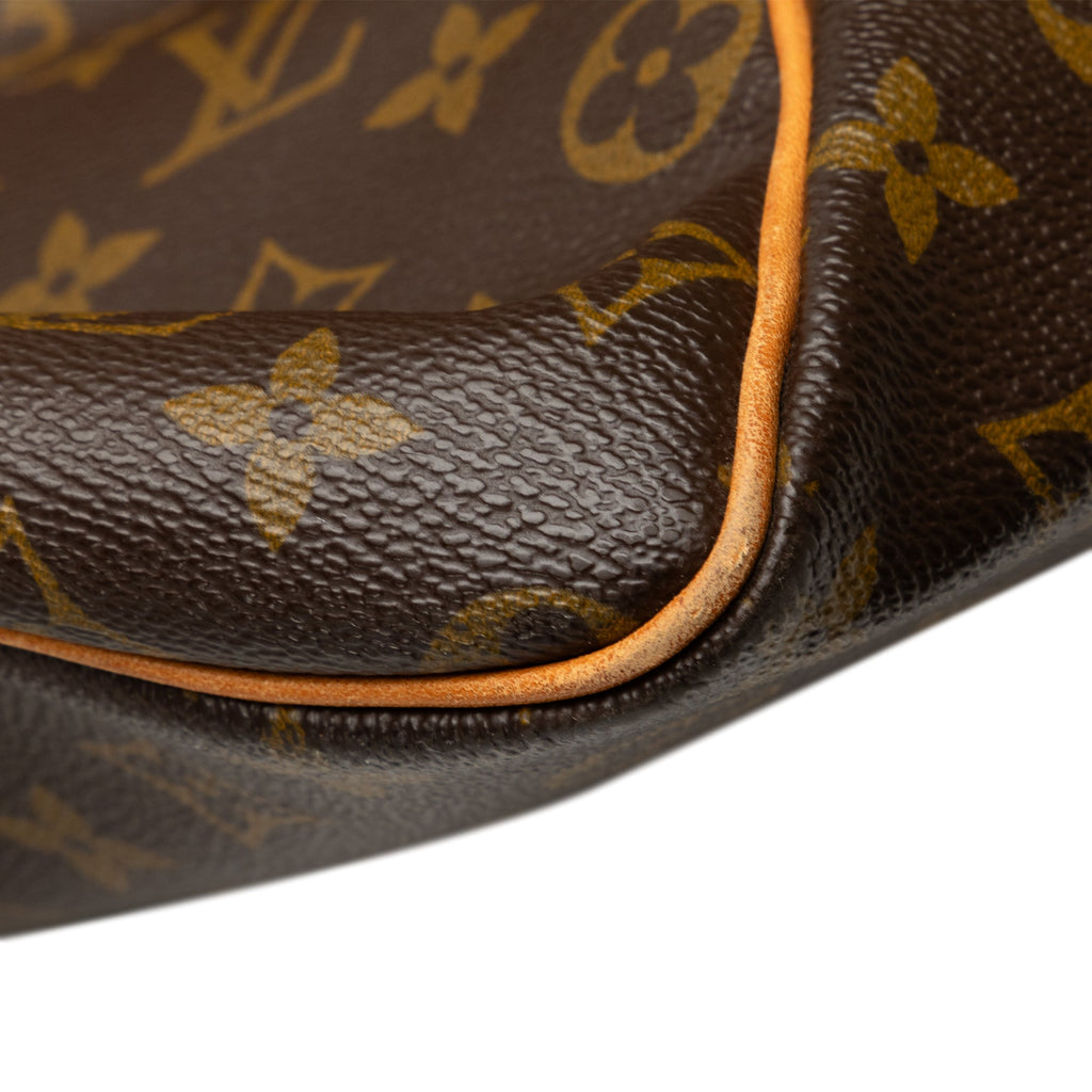 Pre-Owned Authenticated Louis Vuitton Monogram Keepall 60 Canvas Brown Travel Bag WeekenderBag Unisex (Fair)