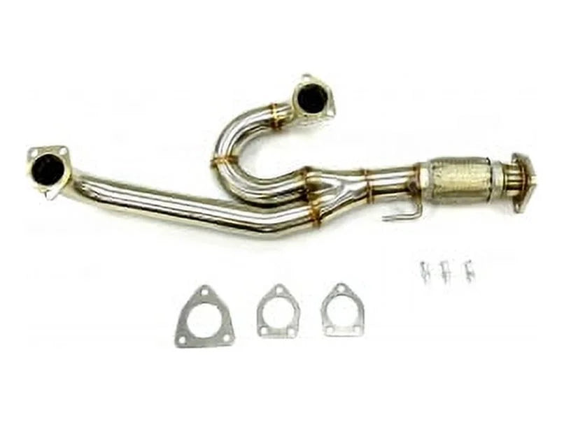 Stainless Steel Flex Pipe Fitment For 2009 thru 2014 Acura TL J35Z J37 V6 FWD Only By OBX-RS