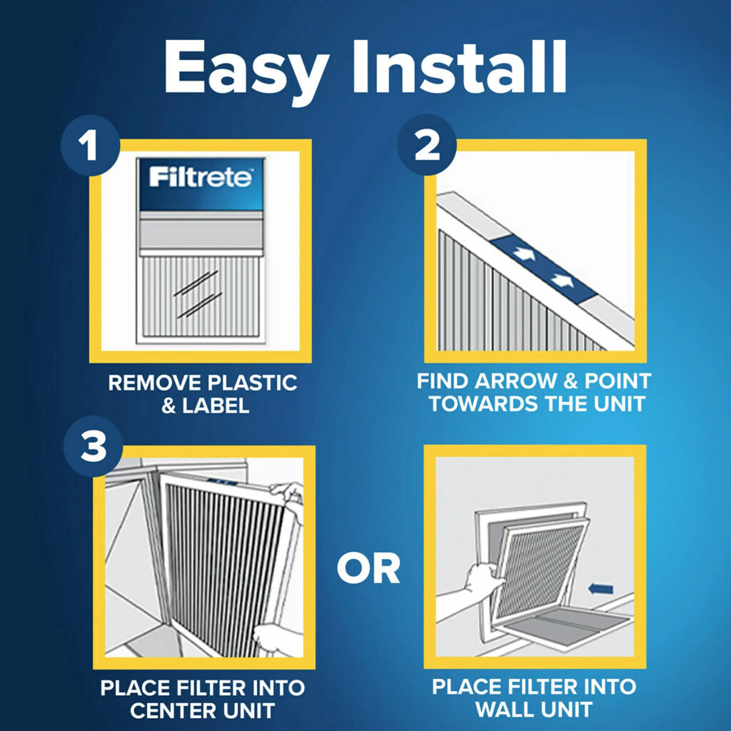 Filtrete 14x20x1 Air Filter, MPR 1000 MERV 11, Allergen Defense, 2 Filters