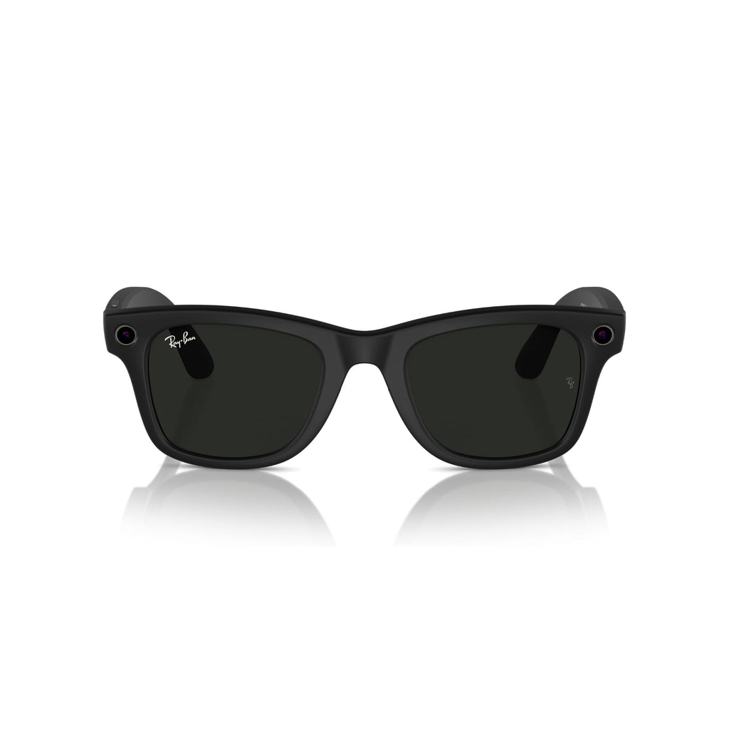 Ray-Ban Meta (Gen 1), Wayfarer, Large Matte Black | Smart AI Glasses for Men, Women â 12 MP Camera, Open-Ear Speakers, Video Recording, Bluetooth â TransitionsÂ® Clear Lenses â Wearable Technology