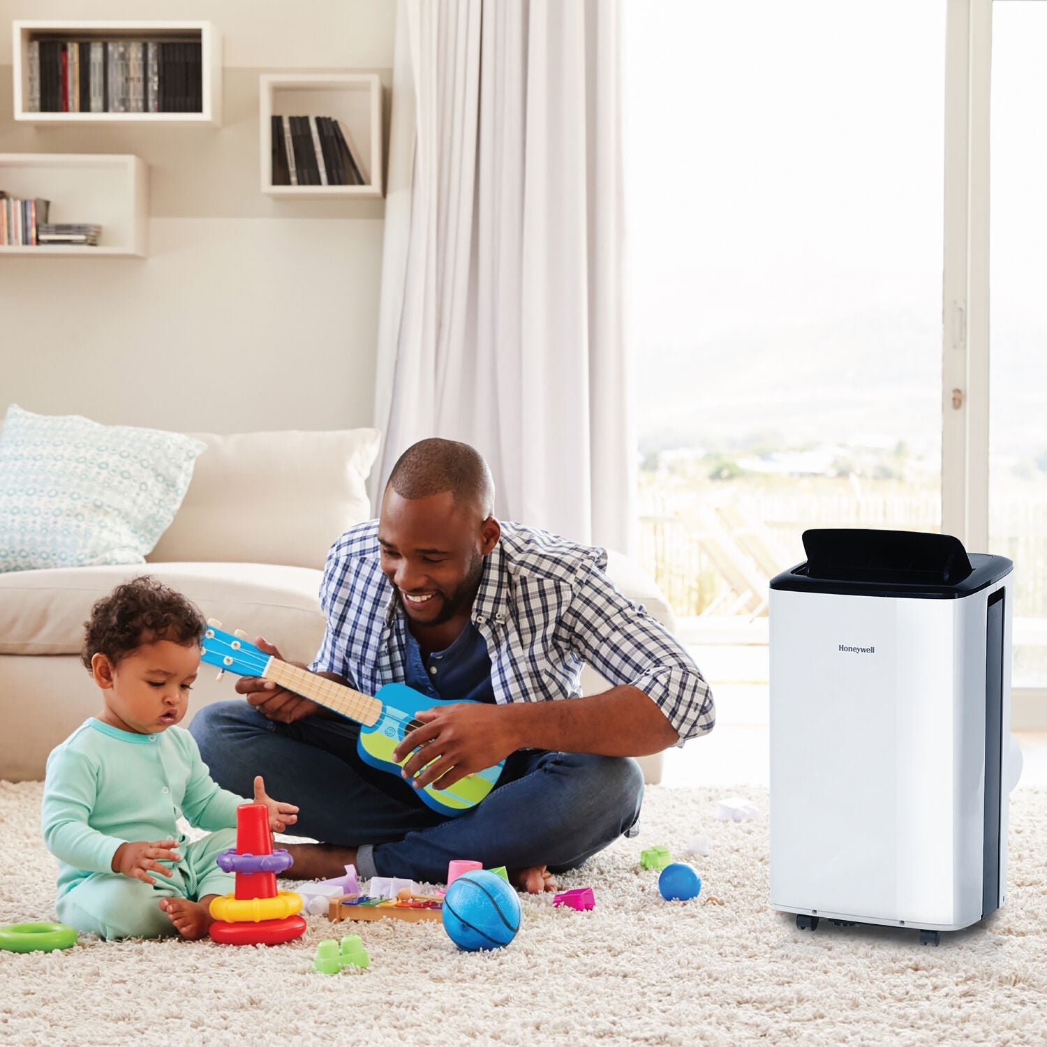 Honeywell 10,000 BTU Smart WiFi Portable Air Conditioner & Dehumidifier with Voice Control, HF0CESVWK6