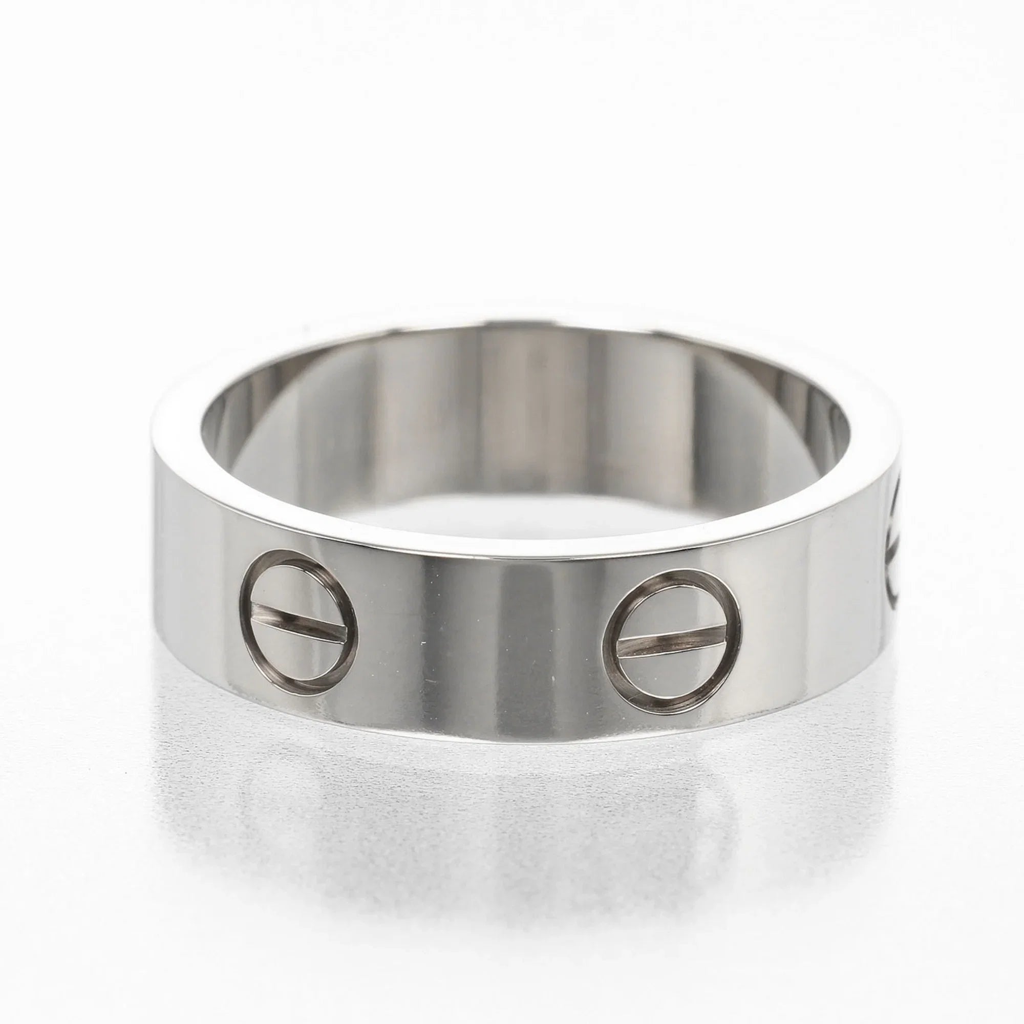 Pre-Owned Cartier CARTIER Love No. 15 Ring K18 WG White Gold Approx. 7.9g I122924022 (Good)
