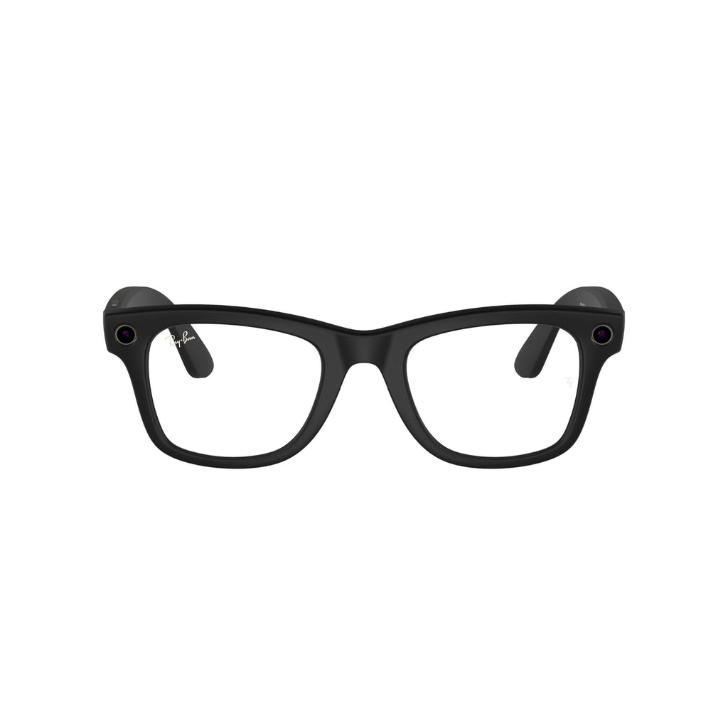 Ray-Ban Meta (Gen 1), Wayfarer, Large Matte Black | Smart AI Glasses for Men, Women â 12 MP Camera, Open-Ear Speakers, Video Recording, Bluetooth â TransitionsÂ® Clear Lenses â Wearable Technology