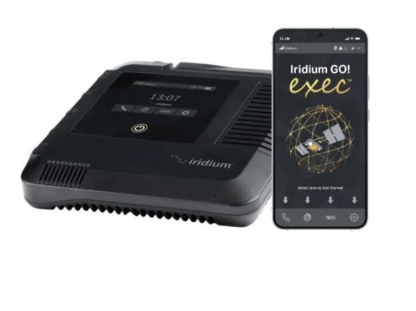 Iridium GO! Exec Satellite WiFi Hotspot - Voice, Messaging, Data | Portable | Secure Global Connectivity | Carry Case Included