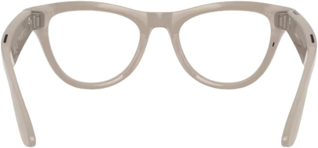 Meta Ray-Ban (Gen 1), Skyler, Shiny Chalky Grey | Smart AI Glasses for Men, Women â 12 MP Ultra-Wide Camera, Open-Ear Audio, Video Recording, Bluetooth â TransitionsÂ® Sapphire Lenses â Sunglasses