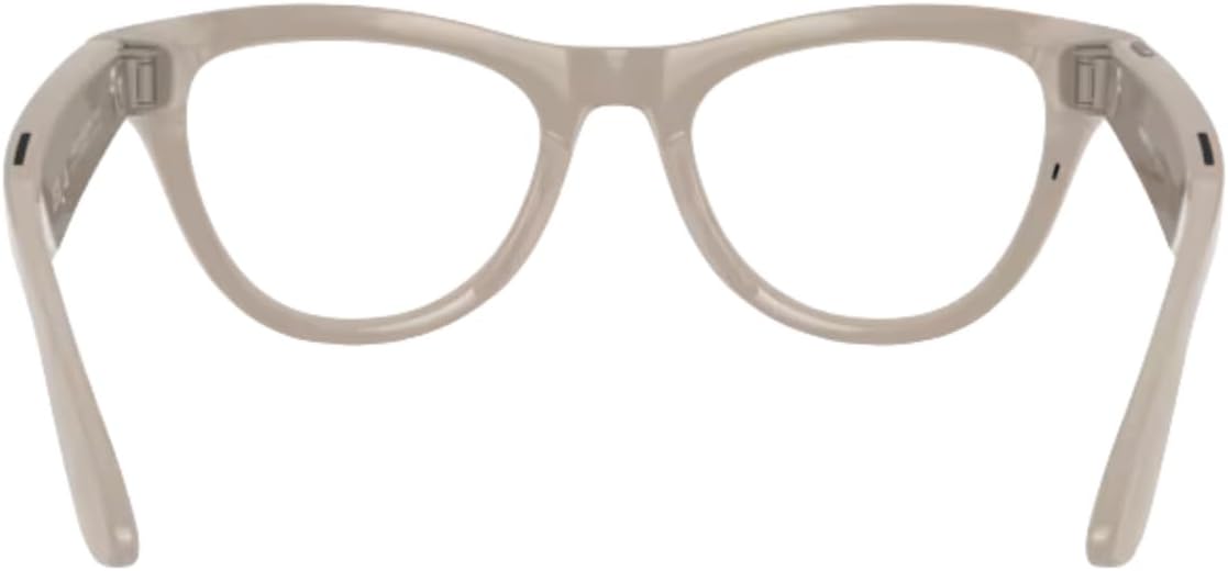 Meta Ray-Ban (Gen 1), Skyler, Shiny Chalky Grey | Smart AI Glasses for Men, Women â 12 MP Ultra-Wide Camera, Open-Ear Audio, Video Recording, Bluetooth â TransitionsÂ® Sapphire Lenses â Sunglasses