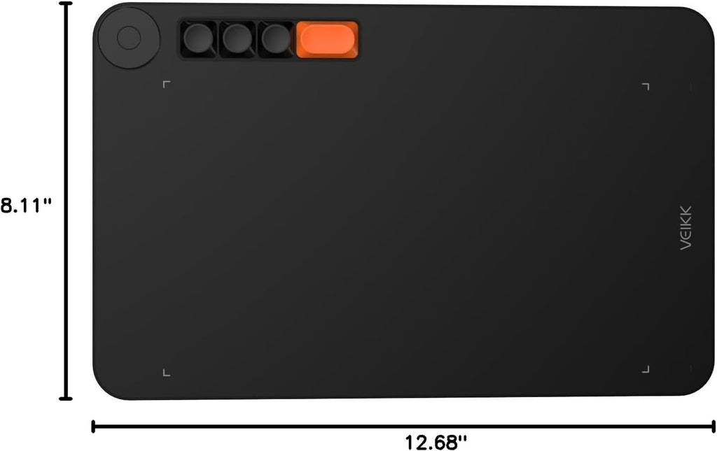 VEIKK Drawing Tablet Voila L 10X6 inch,Upgrade 16384 Levels Pen Pressure