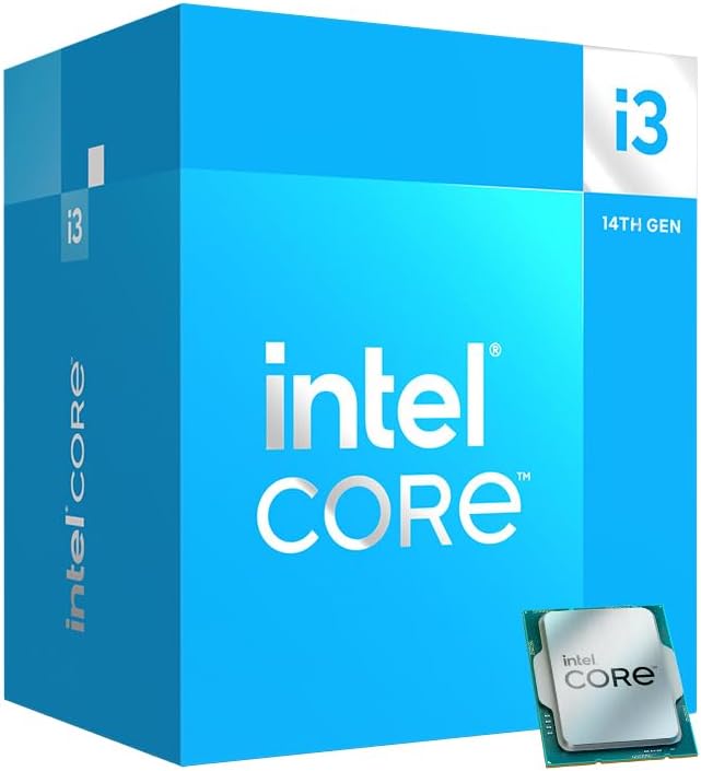 Intel Core i3-14100 Desktop Processor 4 cores (4 P-cores + 0 E-cores) up to 4.7 GHz