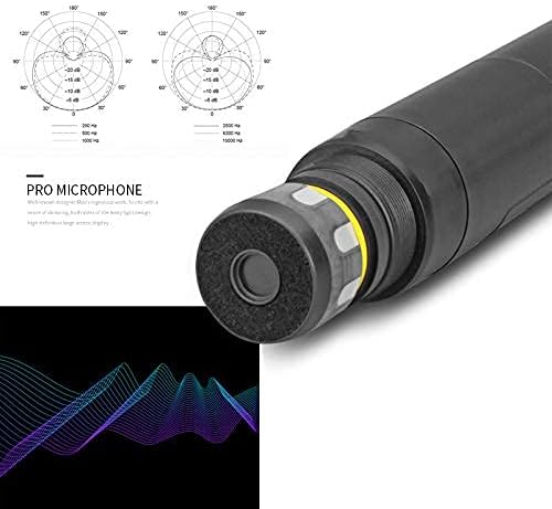 MicrocKing 4 Channel UHF Wireless Microphone System, 4 Handheld Wireless Microphones with Receiver, 400ft Long Range, Professional Dynamic Mic Set for Church, Conference, Wedding, Karaoke and Speech