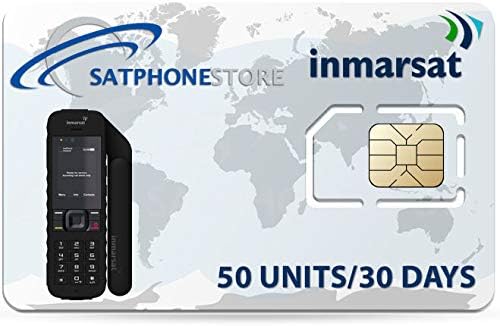 Inmarsat Isatphone 2.1 Satellite Phone and Prepaid SIM Card Ready for Easy Online Activation (100 Units / 77 Minutes)