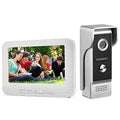 AMOCAM Video Intercom System, 7 Inches Monitor Wired Video Door Phone Doorbell Kit, IR Night Vision Camera Door Intercom, Support Unlock, Monitoring, Dual-Way Intercom Home Video Surveillance