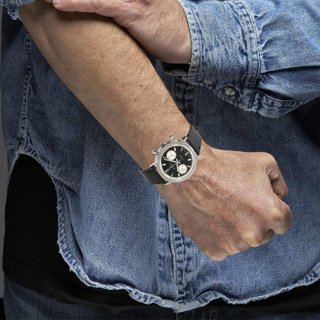 Bucherer Chrono Chrono Men's Vintage Watch in Stainless Steel Pre-Owned