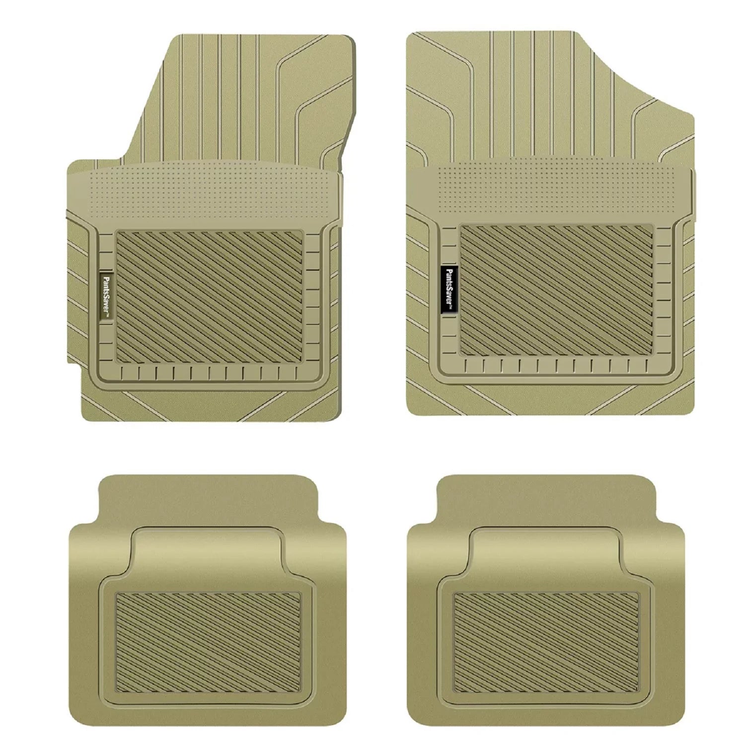 PantsSaver Floor Mats Custom Fit Car Mats Genesis G70 2018-2023 All Protection (Beige)