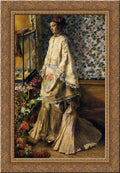 Rapha Maitre 19x24 Gold Ornate Wood Framed Canvas Art by Renoir, Pierre Auguste