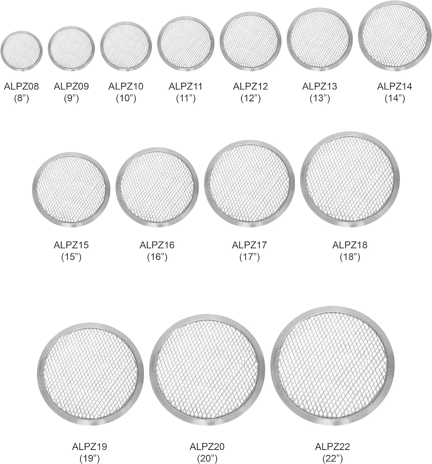 Aluminum Pizza Screen, 18 Inch