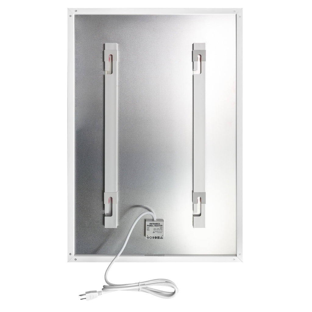WarmlyYours New Ember Flex Radiant Panel Heater- White 500W 35” x 24” Plug in or Hardwired