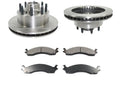 Front Ceramic Brake Pad and Rotor Kit - with 1999 - 2007 Ford E350 Super Duty 2000 2001 2002 2003 2004 2005 2006