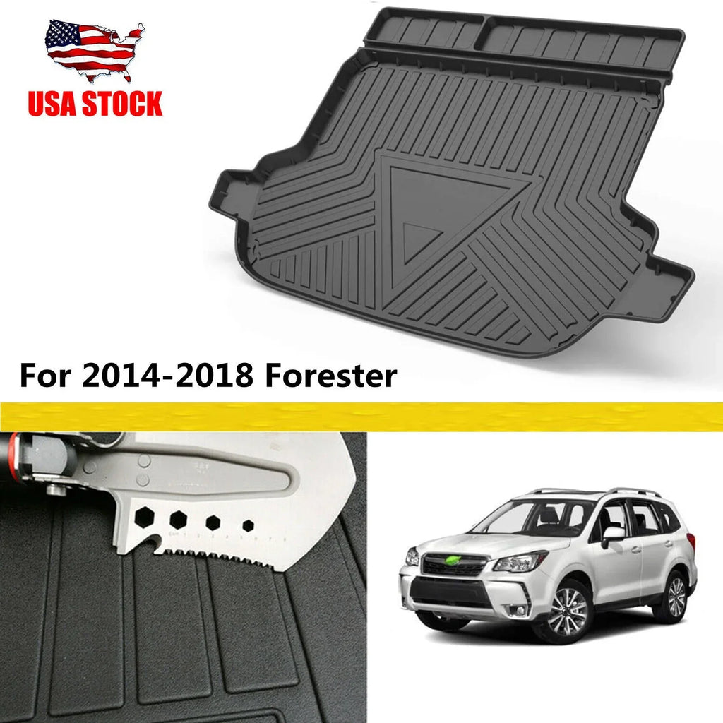 Trunk Liner TPO Cargo Mats 2014-2018 Subaru Forester Reliable Protection